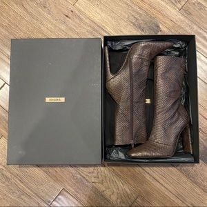 Yeezy Season 6 Snakeskin leather boots